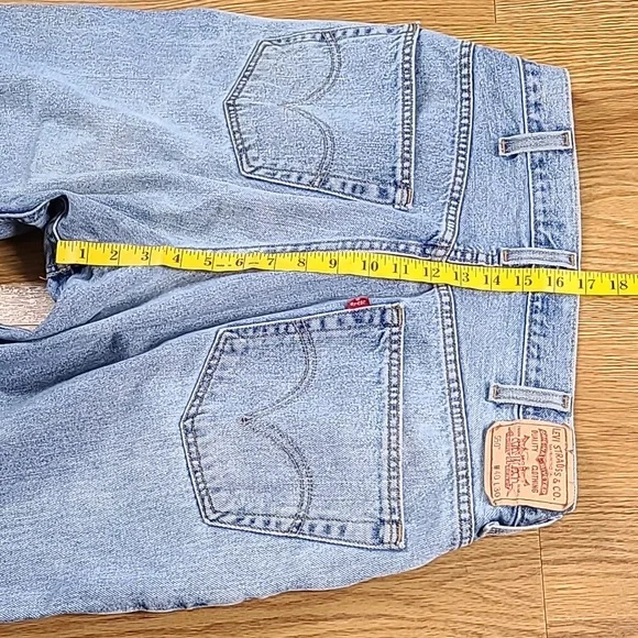 1990s LEVIS 550 MENS 40x27 VINTAGE PRE-OWNED RELAXED FIT DENIM STRIGHT JEANS - Picture 3 of 8